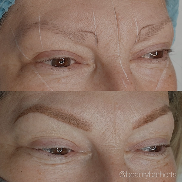 natural eyebrow tattoo